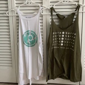 Set of 2 pure barre tank tops